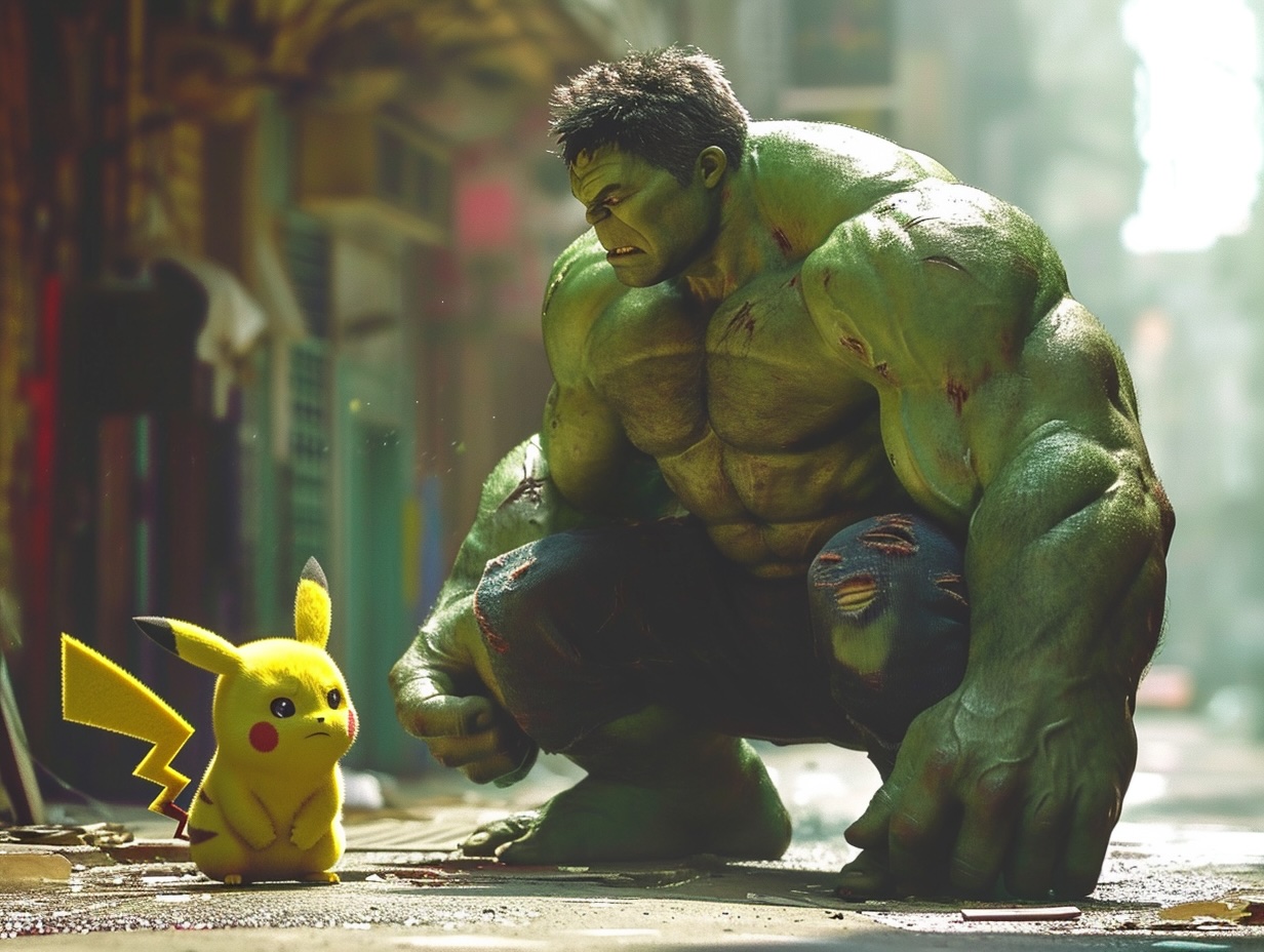 AI of Pikachu and Hulk